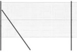 vidaXL Ground Fix Geschwei&szlig;ter Drahtzaun 10 x 1 m (B x H) - Grau