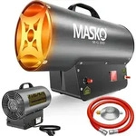 MASKO&reg; Gasheizgebl&auml;se Gasschlauch & Druckminderer f&uuml;r handels&uuml;bliche...