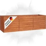 DELUKE&reg; Hochbeet aus Cortenstahl ISAK | unten offen | Pflanzenbeet Gartenbeet...
