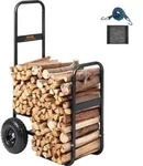 VEVOR Kaminholzwagen 67x52x110cm Brennholzwagen Pulverbeschichteter Stahl