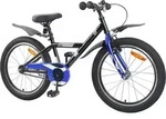 vidaXL Kinderfahrrad 18 Zoll f&uuml;r 5-7 Jahre alt Schwarz - Schwarz