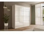 ALTDECOR Kleiderschrank mit Lacobel-Schiebet&uuml;ren, kugelgelagerte...