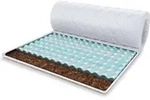 Topper 80x200 cm Matratzenauflage mit RevineBlue-Schaum Kokos H&ouml;he ca. 5 cm H4...