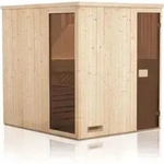 FinnTherm Innensauna Saunakabine Miranda 2 Sitzb&auml;nke Wandst&auml;rke 40 mm -