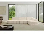 ALTDECOR Ecksofa in L-Form Livo-L2 - 337x173x79,5 Beige - Corner Sofa Bett...