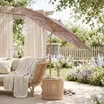 Sekey Sonnenschirm &Oslash;300cm Holzoptik Gartenschirm Marktschirm f&uuml;r Garten...