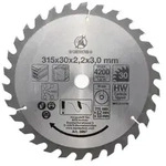 KRAFTMANN 3957 Hartmetall-Kreiss&auml;geblatt, Durchmesser 315 mm, 30 Z&auml;hne