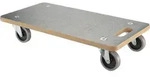 M&ouml;belroller 290 x 580 mm, MDF Tragkraft 200 kg Gummireifen &Oslash; 75 mm