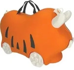 Antonio 4-Rad Kindertrolley Ride-On orange : rot-80 Farbsortierung: rot-80 -...