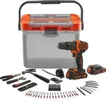 Akku-Schlagbohrschrauber BCKSB04, 18Volt (orange/schwarz, 2x Li-Ionen Akku...