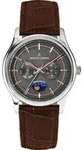 Jacques Lemans Armbanduhr Derby Silver - Braun