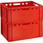 BURI Doppelpack Eurofleischkiste E3 rot - auch in anderen Bereichen nutzbar -...