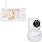GRUNDIG Video Babyphone Farbbildschirm 5 Zoll wei&szlig; Nachtsicht Kamera Zoom...