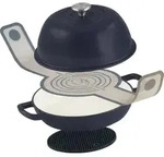 Mahlzeit Gusseisen Brottopf Set emailliert, 6,4 Liter, Blue Berry, mit...