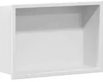 vidaXL Duschnische Wei&szlig; 30 x 20 x 9,5 cm Edelstahl - Wei&szlig;