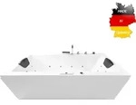 Basera CLASSIC Indoor Whirlpool Badewanne Naxos 140 x 75 cm mit 24...