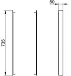 KEUCO Royal Lumos Seitenelement f&uuml;r Spiegelschr&auml;nke, zum Schrauben, 14394000001
