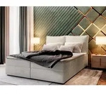 Masseno Boxspringbett LENTE 160x200 cm Komplett-Set mit Bonell Matratze und Topper,