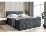 ALTDECOR Boxspringbett mit Fu&szlig;teil, 2 Matratzen und Topper - 200x200 cm -...