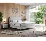 Doppelbett, boxspringbett mit Multipocket-Matratze, zum Schlafzimmer - EIRA -