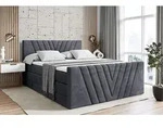 ALTDECOR Boxspringbett mit Fu&szlig;teil, 2 Matratzen und Topper - 180x200 cm -...