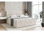 ALTDECOR Boxspringbett mit Matratze und Lattenrost - - VELANTO - 160x200 cm...