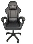 Schreibtischstuhl f&uuml;r Homeoffice Kunstleder Schwarz - Schwarz