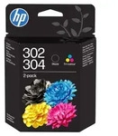 HP 302/304 Druckerpatronen-Kombipaket Farbe + Schwarz 2er-Pack