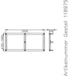 Hoesch Muna Untergestell f&uuml;r Quadratduschwanne 900 mm / Rechteckduschwanne 1000 mm -
