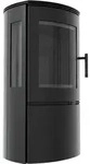 Kaminofen aus Stahl KRATKI FALCON VIEW &Oslash; 150 10 kW schwarz Verkleidung - Schwarz