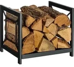 Relaxdays Kaminholzregal, Metall, modern, HBT: 36x43x35,5 cm, Brennholzregal