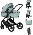 Chipolino Kinderwagen 2 in 1 Amore Getr&auml;nkehalter Wickeltasche Fu&szlig;abdeckung...