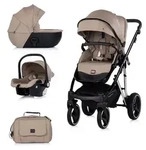 Chipolino Kombikinderwagen 3 in 1 Imperium Babyschale Babywanne Tasche Korb Gurt