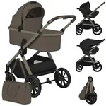 Lionelo Kombikinderwagen Layla 3in1 Babyschale, Babywanne und Buggy bis 22 kg,