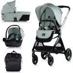 Chipolino Kinderwagen Elite 3 in 1 i-Size Babyschale Sportsitz Babywanne Tasche