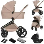 Lionelo Freya 3in1 Kombikinderwagen Set mit Babyschale i-Size, Babywanne &...