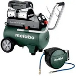 Metabo Basic 220-24 OF Silent Kompressor 1,1kW, 8bar, 24L & Schlauchaufroller