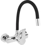 Flexibler schwarzer Wand-Waschtischhahn 75670 FALA - Schwarz