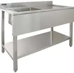 KuKoo Gastro Edelstahlsp&uuml;le Waschbecken Sp&uuml;ltisch Sp&uuml;lbecken Gastrosp&uuml;le...