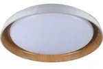 Moderner LED-Deckenleuchte 17,8W Wei&szlig;/Holz &Oslash;43cm Neutrallicht NIFU Kanlux -...