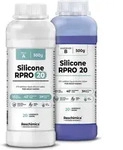 R PRO 20 Fl&uuml;ssiges Silikon Kautschuk, Abformsilikon weich 1:1 (1 kg) - Blau