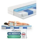 AM Qualit&auml;tsmatratzen | Premium Gelschaum-Taschenfederkernmatratze - 160x200...