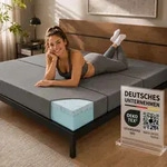 Arensberger Luisa Faltmatratze 15 cm Gel Memory Foam klappbar G&auml;stematratze mit