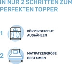Dailydream Matratzentopper 7-Zonen Model L/XL &ndash; 100x200 cm &ndash; H&ouml;he 7 cm &ndash;