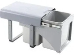 EKOTECH Einbau-Abfallsammler Ekko Front 40 f&uuml;r K&uuml;chen mit 16/2 x 8 Litern