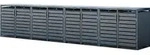 Westmann Metall M&uuml;lltonnenbox Kubus 8er 8x240 L Anthrazit 528x80x116 cm - Grau