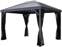 Sojag Kiruna 1012 Metall Gartenpavillon mit Moskitonetz 3x3,5 m