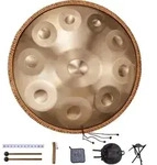 VEVOR Handpan, 22-Zoll-10-Ton-D-Moll-Handtrommel, 432-Hz-Handpan-St&auml;nder und