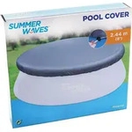 Summer Waves Pool Cover Abdeckplane rund 244 cm Poolplane - Blau