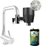 rivaALVA-S Viva EM Wasserfilter am Wasserhahn mit EM Keramik - Schwarz - Schwarz